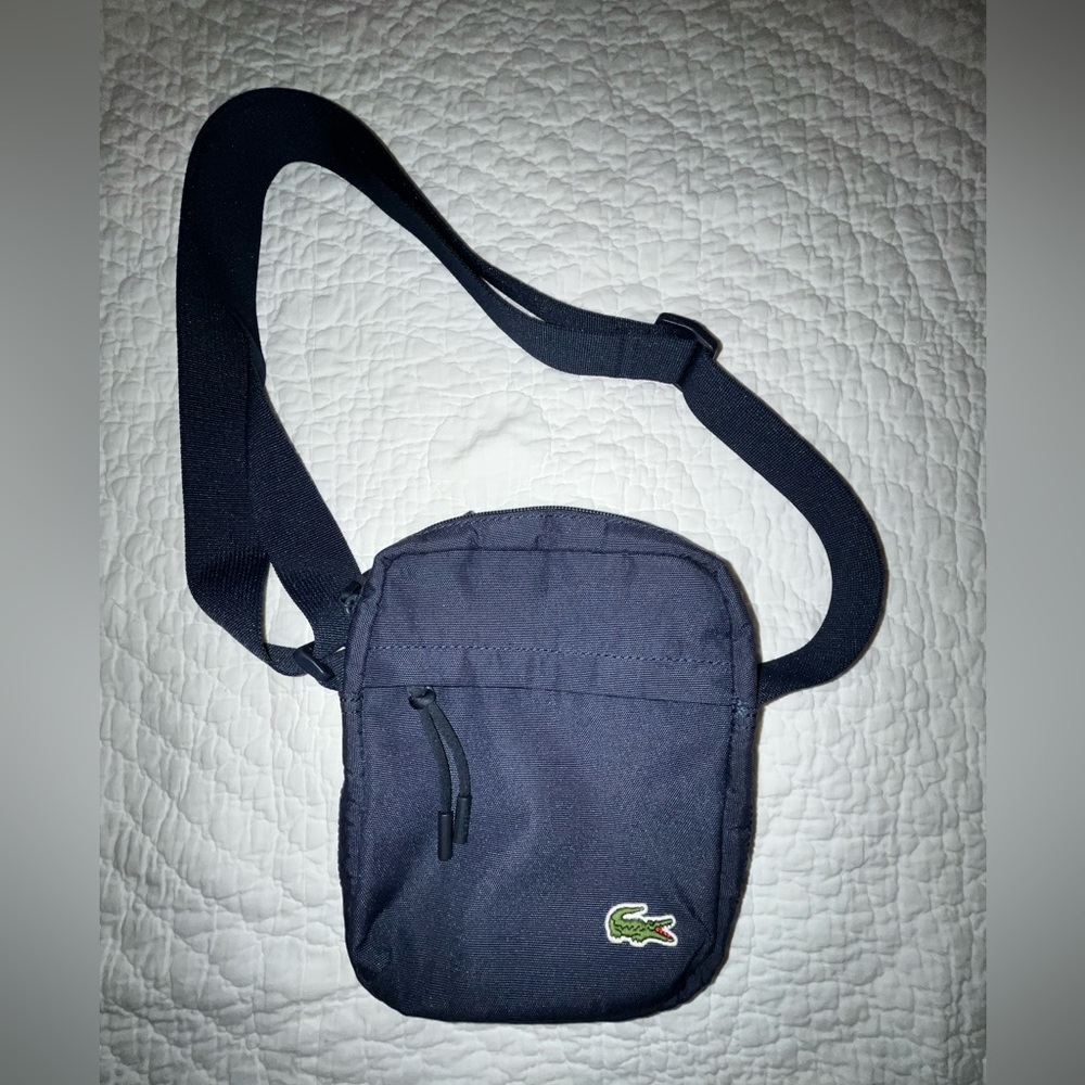 Lacoste pocket messenger Blue 4x6”